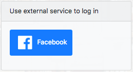 Log in external