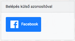 Bejelentkezés külső azonosítóval